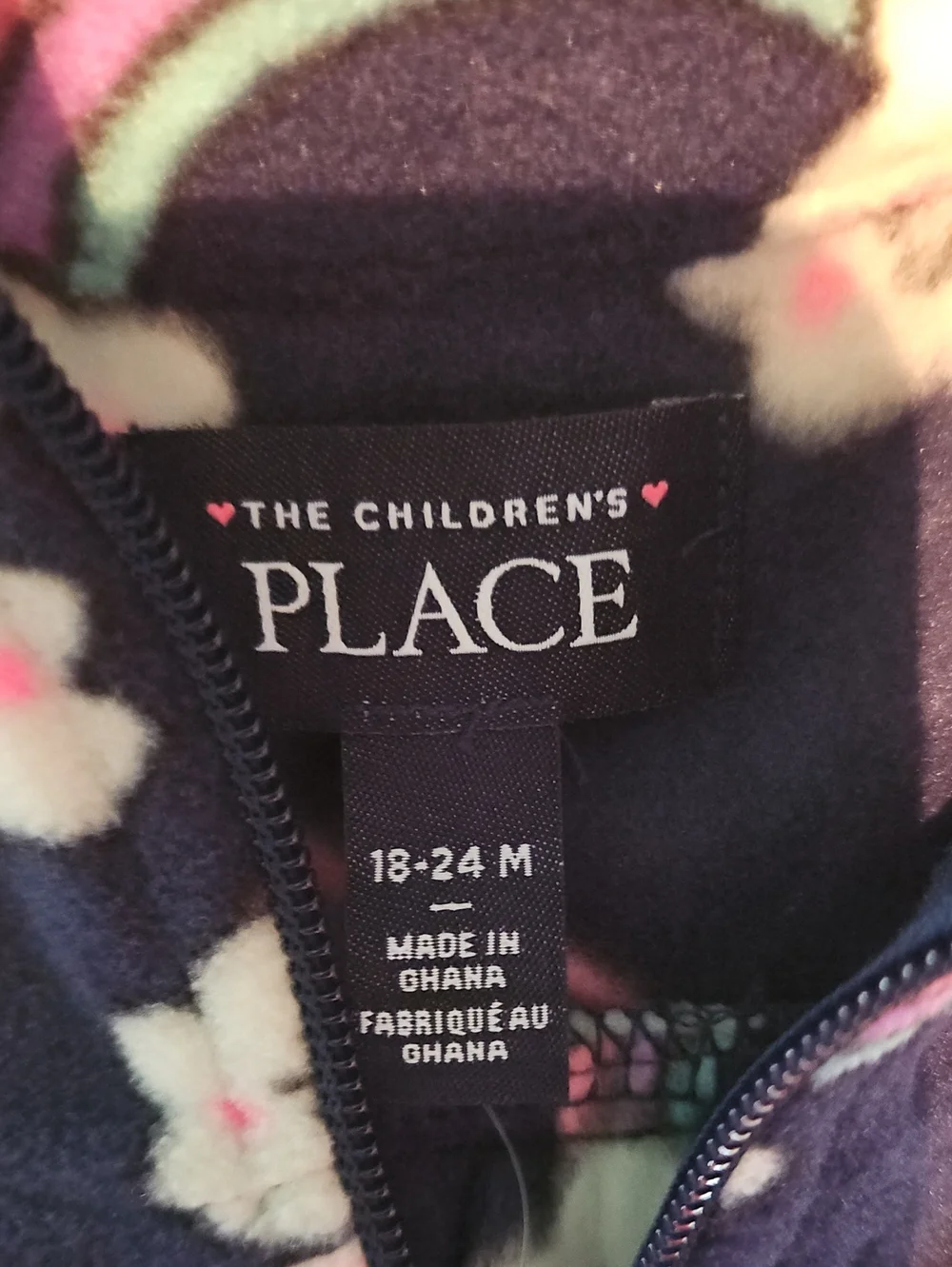 The Children's Place Navy Rainbow Cloud Fleece Pullover - Kids